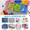 imageBins ampamp Things Bead Organizer with Adjustable Compartments  Durable Toy Organizers and Storage Solution for Dolls Crafts Mini Toy Figures Jewelry and Beads  3 Tier 18 CompartmentsPink