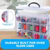 imageBins ampamp Things Bead Organizer with Adjustable Compartments  Durable Toy Organizers and Storage Solution for Dolls Crafts Mini Toy Figures Jewelry and Beads  3 Tier 18 CompartmentsClear