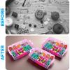 imageBins ampamp Things Bead Organizer with Adjustable Compartments  Durable Toy Organizers and Storage Solution for Dolls Crafts Mini Toy Figures Jewelry and Beads  3 Tier 18 CompartmentsPink
