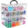 imageBins ampamp Things Bead Organizer with Adjustable Compartments  Durable Toy Organizers and Storage Solution for Dolls Crafts Mini Toy Figures Jewelry and Beads  3 Tier 18 CompartmentsClear