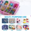 imageBins ampamp Things Bead Organizer with Adjustable Compartments  Durable Toy Organizers and Storage Solution for Dolls Crafts Mini Toy Figures Jewelry and Beads  3 Tier 18 CompartmentsPink
