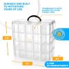 imageBins ampamp Things Bead Organizer with Adjustable Compartments  Durable Toy Organizers and Storage Solution for Dolls Crafts Mini Toy Figures Jewelry and Beads  3 Tier 18 CompartmentsClear