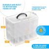 imageBins ampamp Things Bead Organizer with Adjustable Compartments  Durable Toy Organizers and Storage Solution for Dolls Crafts Mini Toy Figures Jewelry and Beads  3 Tier 18 CompartmentsClear