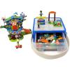 imageBins ampamp Things Bin Box Organizer for Small Toys  Travel Toy Set Carry Case with Builtin Lid  Sturdy Storage for Mini Blocks  Portable Toy Storage  Blue and RedBluewhite