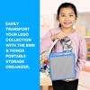 imageBins ampamp Things Bin Box Organizer for Small Toys  Travel Toy Set Carry Case with Builtin Lid  Sturdy Storage for Mini Blocks  Portable Toy Storage  Blue and RedBluewhite