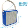 imageBins ampamp Things Bin Box Organizer for Small Toys  Travel Toy Set Carry Case with Builtin Lid  Sturdy Storage for Mini Blocks  Portable Toy Storage  Blue and RedBluewhite