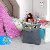 imageBins ampamp Things Cute Owl Kids Nursery Laundry Hamper  Toy Organizer Basket  Baby Hamper  Baby Laundry Basket for Clothes Toys  Storage Bin for Baby Boy or Girl