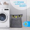 imageBins ampamp Things Cute Owl Kids Nursery Laundry Hamper  Toy Organizer Basket  Baby Hamper  Baby Laundry Basket for Clothes Toys  Storage Bin for Baby Boy or Girl
