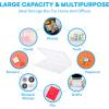 imageBins ampamp Things JTJ Sourcing Plastic Storage Box for A4 Paper  Document Magazine Paper Protector  Portable Project Sleeves  Document Organizer  Set of 4Set of 4