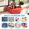 imageBins ampamp Things Plastic Storage Bin  Basket Organizer Bins  Suitable as Laundry Bin Closet Basket Book Shelf Pantry Storage  Room Essentials  For Bathroom Cabinet ampamp Kitchen  Set of 6  RedRed