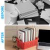 imageBins ampamp Things Plastic Storage Bin  Basket Organizer Bins  Suitable as Laundry Bin Closet Basket Book Shelf Pantry Storage  Room Essentials  For Bathroom Cabinet ampamp Kitchen  Set of 6  RedRed