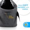 imageBins ampamp Things Shark Kids Nursery Boys Laundry Hamper Laundry Bin  Toy Organizer Basket  Baby Hamper  Baby Laundry Basket with Handles  Real Shark Look with Teeth Fins Eyes