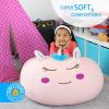 imageBins ampamp Things Unicorn Bean Bag Chair Cover for Kids 26 x 24 Inch UltraSoft and Fluffy FurLike Cover for Kids Bean Bag Chair Stuffed Animal Storage  Cute Unicorn Room Decor for Girls and Boys