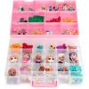 imageBins ampamp Things Pink 3Tier Toy Storage Organizer with Adjustable Compartments for Kids Room Fit for Hot Wheels Dolls Lego Arts Crafts SuppliesPink