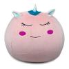 imageBins ampamp Things Unicorn Bean Bag Chair Cover for Kids 26 x 24 Inch UltraSoft and Fluffy FurLike Cover for Kids Bean Bag Chair Stuffed Animal Storage  Cute Unicorn Room Decor for Girls and Boys