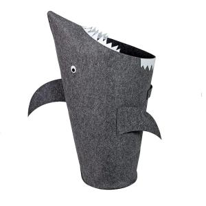 imageBins ampamp Things Shark Kids Nursery Boys Laundry Hamper Laundry Bin  Toy Organizer Basket  Baby Hamper  Baby Laundry Basket with Handles  Real Shark Look with Teeth Fins Eyes