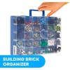 imageBins ampamp Things 30 Compartment Plastic Storage Box Organizer for Lego Hot Wheels LOL Surprise  Blue Rectangular