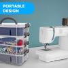 imageBins ampamp Things Stackable Storage Container with 2 Trays  Gray Craft StorageCraft Organizers and Bead Organizer BoxArt SupplyGrey