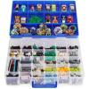 imageBins ampamp Things 30 Compartment Plastic Storage Box Organizer for Lego Hot Wheels LOL Surprise  Blue Rectangular
