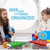 image:imageBins amp Things Lego Organizers and Storage Set of 2  Large and Small Stackable Storage Bins  Clear Toy Storage Bin  Organizers and Storage for Puzzles Dolls Cars and Other Toys