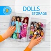 image:imageBins amp Things Lego Organizers and Storage Set of 2  Large and Small Stackable Storage Bins  Clear Toy Storage Bin  Organizers and Storage for Puzzles Dolls Cars and Other Toys