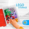 image:imageBins amp Things Lego Organizers and Storage Set of 2  Large and Small Stackable Storage Bins  Clear Toy Storage Bin  Organizers and Storage for Puzzles Dolls Cars and Other Toys